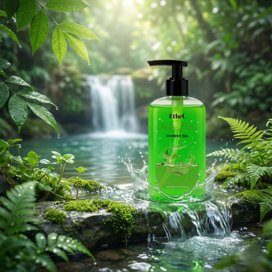 ETHEL. Brighten Body Wash 250ml | Fights Body Acne, Smooth Skin With Deep Cleansing, Hydrating, Moisturising, Gentle Exfoliating Shower Gel For Women & Men | Paraben Free (Nature's Bliss)